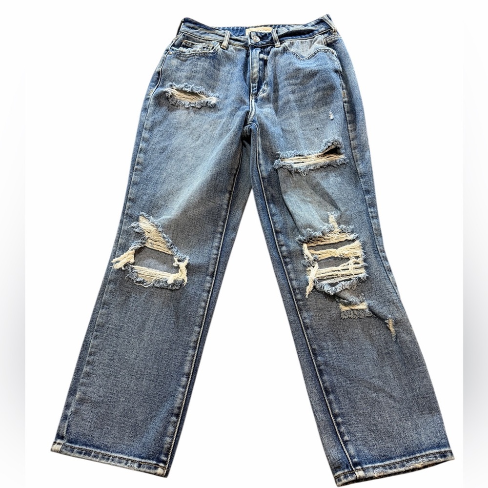 PacSun Relaxed Fit Distressed Mom Jeans - Picture 2 of 8